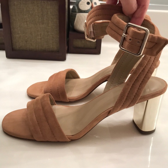 Ann Taylor suede sandal heels - Picture 3 of 5